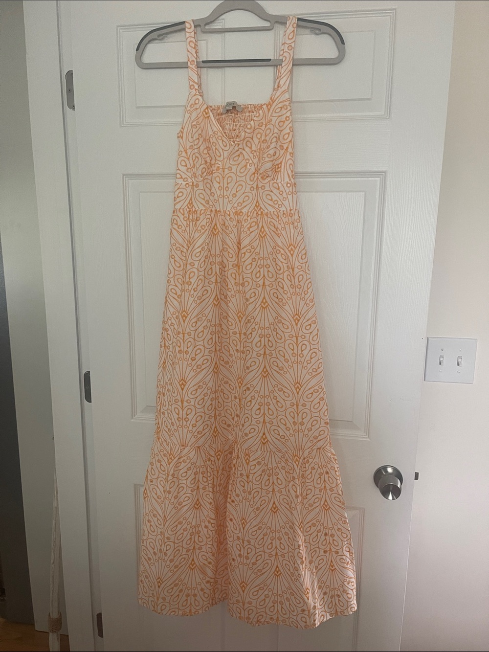 LOFT Yellow Printed Maxi Sundress